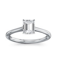 The Great 1884 - 1,00 ct Natural Diamantring in Weissgold