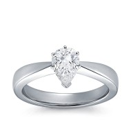 The Great 1884 - 1,00 ct Natural Diamantring in Weissgold