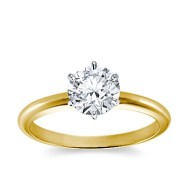 Original Empire 1,50 ct Natural Diamantring in Gelbgold