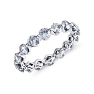 Original Empire 2,08 ct Natural DIAMANTBANDRING MIT MEHREREN DIAMANTEN
