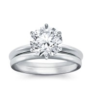 Original Empire 2,50 ct Natural Diamantring in Weissgold