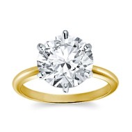 Original Empire 5,00 ct Lab-Grown Diamantring in Gelbgold