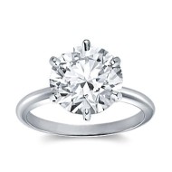 Original Empire 5,00 ct Natural Diamantring in Weissgold