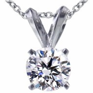 Original Empire 1,50 ct Natural Diamant Anhänger in Weissgold