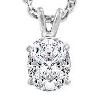 Original Empire 1,50 ct Natural Diamant Anhänger in Weissgold