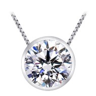 The Great 1884 1,50 ct Natural Diamant Anhänger in Weissgold