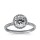 The Queen Diamond 1,00 ct Zentraldiamant + 0,30 ct Haloring in Weissgold