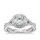 The Queen Diamond 0,48 ct Zentraldiamant + 0,31 ct Haloring in Weissgold (G/SI1 DGI)