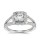 The Queen Diamond 1,00 ct Zentraldiamant + 0,48 ct Haloring in Weissgold