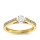 The Queen Diamond - 0,20 ct Zentraldiamant + 0,48 ct Seitensteine Diamantring in Gelbgold