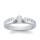 The Queen Diamond - 0,20 ct Zentraldiamant + 0,60 ct Seitensteine Diamantring in Weissgold