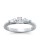The Queen Diamond - 0,20 ct Zentraldiamant + 0,30 ct Seitensteine Diamantring in Weissgold