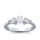 The Queen Diamond - 0,30 ct Zentraldiamant + 0,30 ct Seitensteine Diamantring in Weissgold