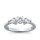 The Queen Diamond - 0,40 ct Zentraldiamant + 0,30 ct Seitensteine Diamantring in Weissgold