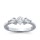 The Queen Diamond - 0,20 ct Zentraldiamant + 0,30 ct Seitensteine Diamantring in Weissgold
