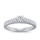 The Queen Diamond - 0,30 ct Zentraldiamant + 0,40 ct Seitensteine Diamantring in Weissgold