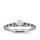 The Queen Diamond - 0,30 ct Zentraldiamant + 0,20 ct Seitensteine / 0,20 ct Saphir Diamantring in Weissgold