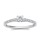 The Queen Diamond - 0,20 ct Zentraldiamant + 0,42 ct Seitensteine Diamantring in Weissgold
