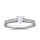 The Queen Diamond - 0,20 ct Zentraldiamant + 0,60 ct Seitensteine Diamantring in Weissgold
