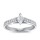 The Queen Diamond - 0,30 ct Zentraldiamant + 0,64 ct Seitensteine Diamantring in Weissgold