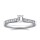 The Queen Diamond - 0,20 ct Zentraldiamant + 0,60 ct Seitensteine Diamantring in Weissgold