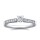 The Queen Diamond - 0,20 ct Zentraldiamant + 0,60 ct Seitensteine Diamantring in Weissgold