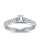 The Queen Diamond - 0,30 ct Zentraldiamant + 0,64 ct Seitensteine Diamantring in Weissgold