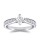 The Queen Diamond - 0,30 ct Zentraldiamant + 0,48 ct Seitensteine Diamantring in Weissgold
