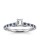 The Queen Diamond - 0,20 ct Zentraldiamant + 0,20 ct Seitensteine / 0,20 ct Saphir Diamantring in Weissgold