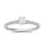 The Queen Diamond - 0,20 ct Zentraldiamant + 0,42 ct Seitensteine Diamantring in Weissgold
