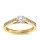 The Queen Diamond - 0,50 ct  Zentraldiamant + 0,48 ct Seitensteine Diamantring in Gelbgold