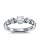 The Queen Diamond - 0,50 ct Zentraldiamant + 0,70 ct Seitensteine Diamantring in Weissgold