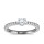 The Queen Diamond - 0,40 ct Zentraldiamant + 0,36 ct Seitensteine Diamantring in Weissgold