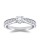 The Queen Diamond - 0,50 ct Zentraldiamant + 0,48 ct Seitensteine Diamantring in Weissgold