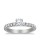 The Queen Diamond - 0,40 ct Zentraldiamant + 0,60 ct Seitensteine Diamantring in Weissgold