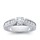 The Queen Diamond - 0,50 ct Zentraldiamant + 0,48 ct Seitensteine Diamantring in Weissgold