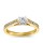 The Queen Diamond - 0,40 ct Zentraldiamant + 0,48 ct Seitensteine Diamantring in Gelbgold
