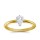 Original Empire 0,40 ct Diamantring in Gelbgold