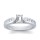 The Queen Diamond - 0,40 ct Zentraldiamant + 0,60 ct Seitensteine Diamantring in Weissgold