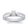 The Queen Diamond - 0,50 ct Zentraldiamant + 0,60 ct Seitensteine Diamantring in Weissgold