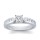 The Queen Diamond - 0,40 ct Zentraldiamant + 0,60 ct Seitensteine Diamantring in Weissgold