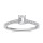 The Queen Diamond - 0,50 ct Zentraldiamant + 0,42 ct Seitensteine Diamantring in Weissgold