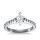 The Queen Diamond - 0,50 ct Zentraldiamant + 0,70 ct Seitensteine Diamantring in Weissgold