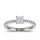 The Queen Diamond - 0,40 ct Zentraldiamant + 0,36 ct Seitensteine Diamantring in Weissgold