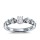 The Queen Diamond - 0,40 ct Zentraldiamant + 0,70 ct Seitensteine Diamantring in Weissgold