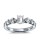 The Queen Diamond - 0,20 ct Zentraldiamant + 0,70 ct Seitensteine Diamantring in Weissgold