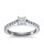 The Queen Diamond - 0,40 ct Zentraldiamant + 0,70 ct Seitensteine Diamantring in Weissgold