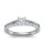The Queen Diamond - 0,40 ct Zentraldiamant + 0,40 ct Seitensteine Diamantring in Weissgold