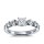The Queen Diamond - 0,40 ct Zentraldiamant + 0,70 ct Seitensteine Diamantring in Weissgold