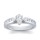 The Queen Diamond - 0,50 ct Zentraldiamant + 0,60 ct Seitensteine Diamantring in Weissgold